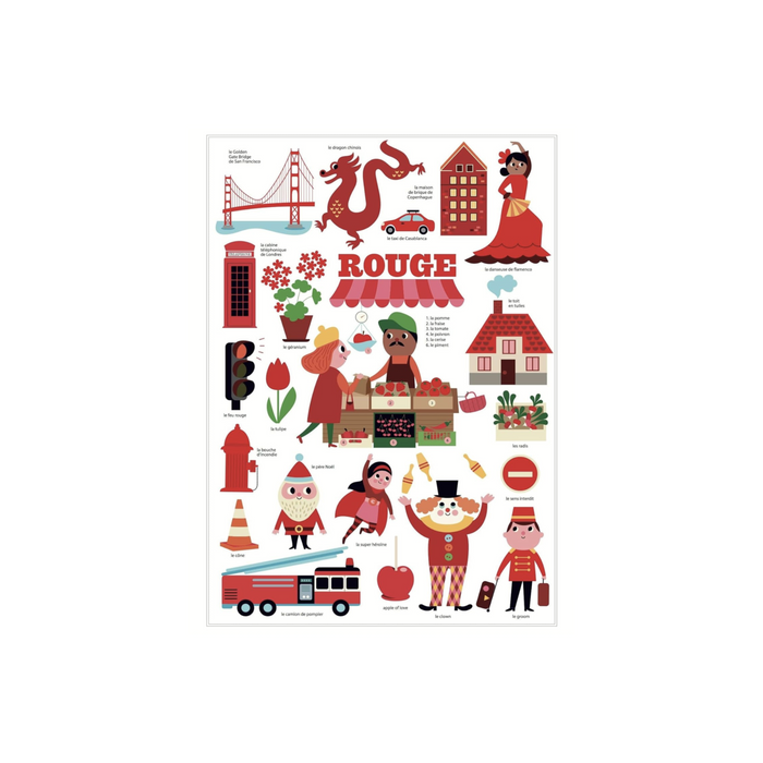 Poppik Mini Discovery Poster Red