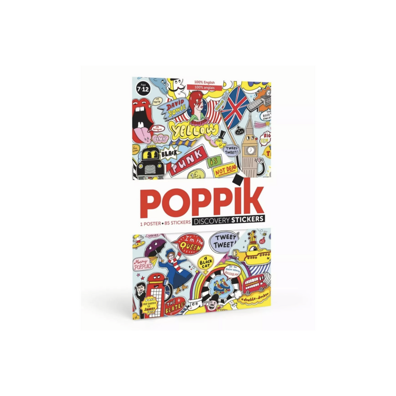 Poppik Stickers Discovery 100% English