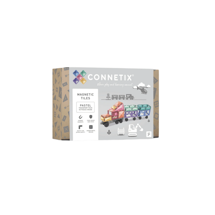 Connetix Pastel Transport Pack 50 pc