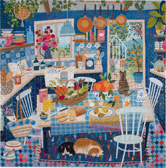 eeboo Blue Kitchen 1000 Piece Puzzle
