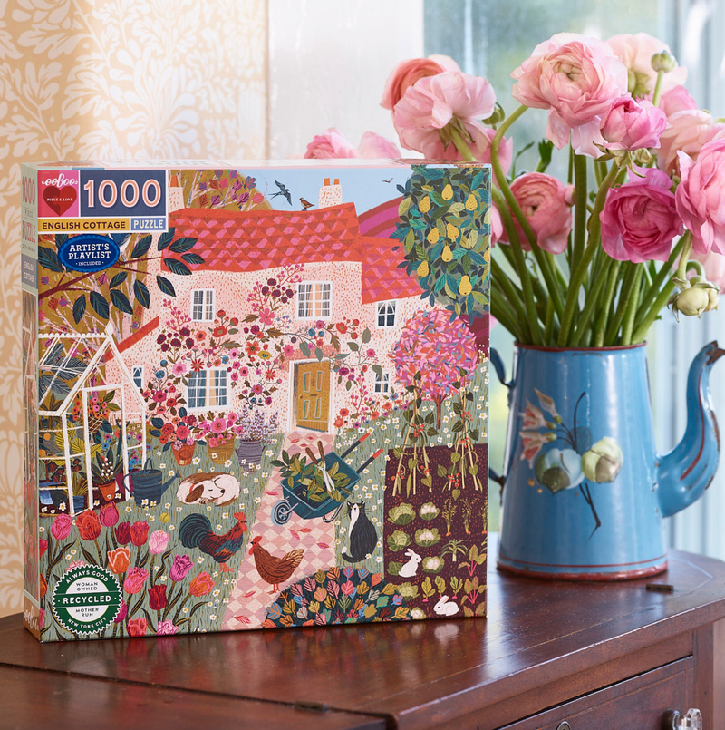 eeboo English Cottage 1000 Piece Puzzle