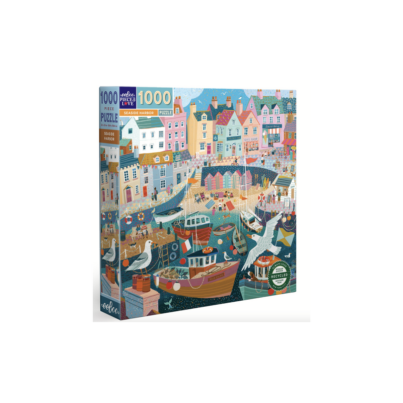 eeboo Seaside Harbor 1000 Piece Puzzle