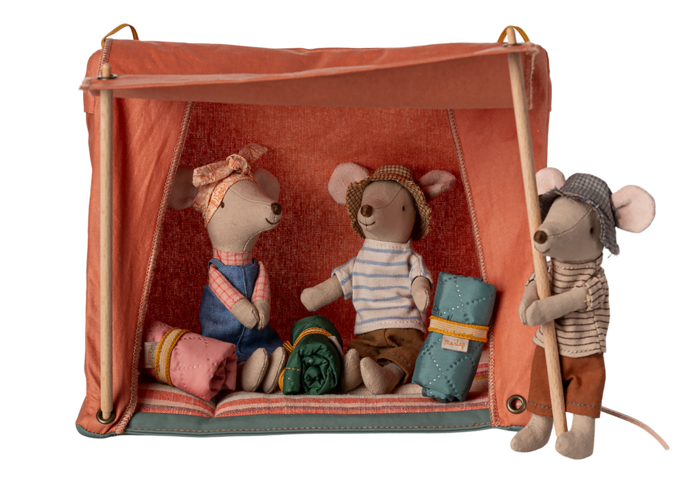 Maileg Happy Camper Tent, Mouse
