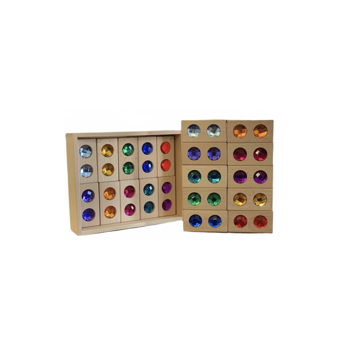 Papoose Double Gem Blocks/20pc