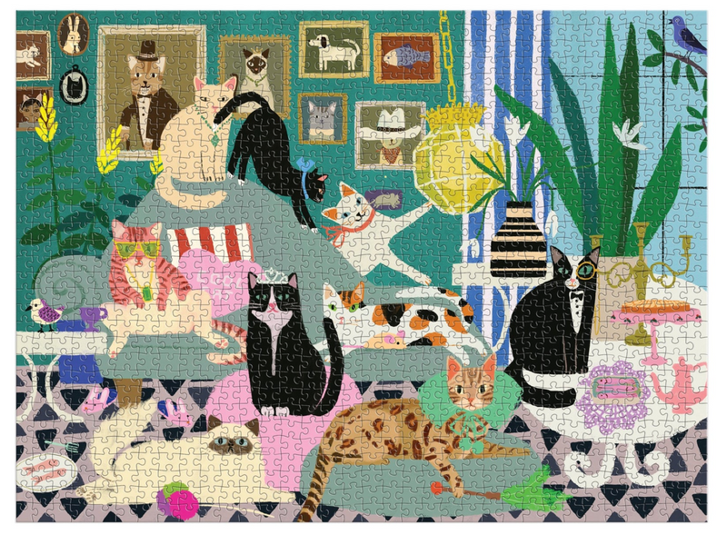 Galison: Glamour Cats 1000 Piece Puzzle
