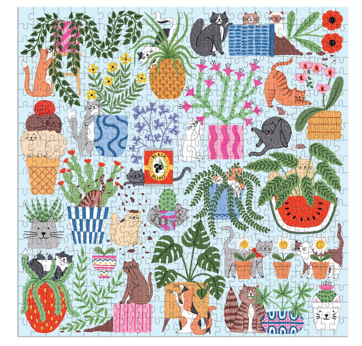 Galison: Cats in the Houseplants 500 Piece Puzzle