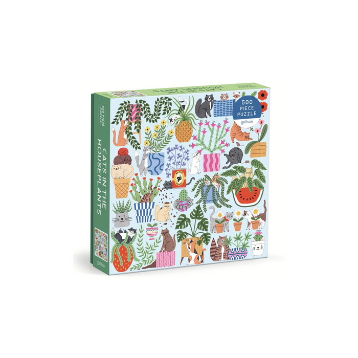 Galison: Cats in the Houseplants 500 Piece Puzzle