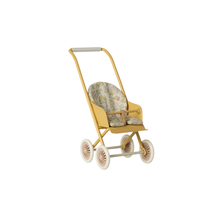 Maileg Stroller, Micro - Yellow