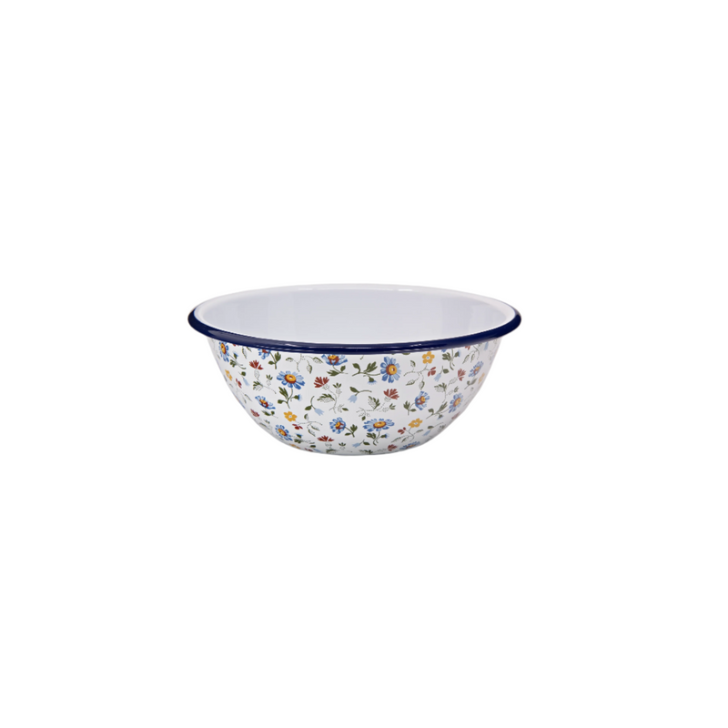 Crow Canyon Max Humphrey X CCH Flowers Enamelware Small Serving Bowl