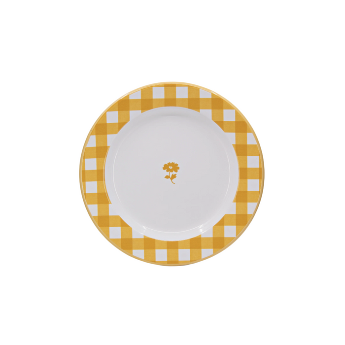 Crow Canyon - Max Humphrey X Cch Gingham Enamelware Dinner Plate Crow Canyon - Max Humphrey X Cch Gingham Enamelware Dinner Plate