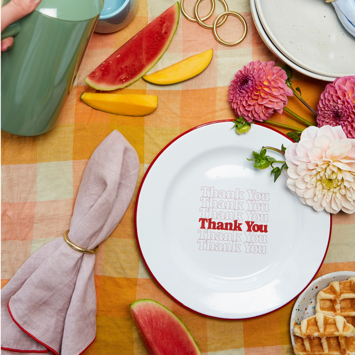 Crow Canyon Studio Tigress X CCH VIP Dinner Plates