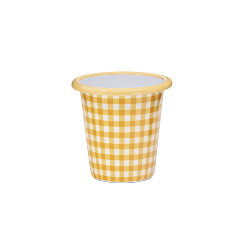 Crow Canyon Max Humphrey X CCH Plaid Enamelware 10 oz Short Tumbler
