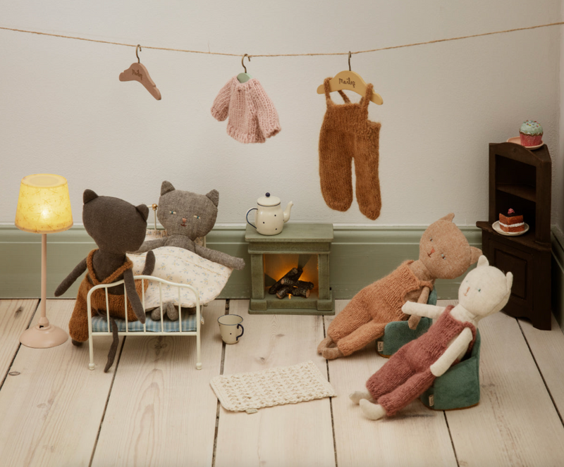 Maileg Kitten in Overalls - Blond