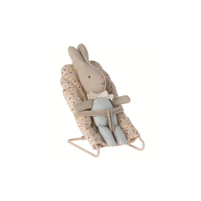 Maileg Rabbit, My - Light Blue Check