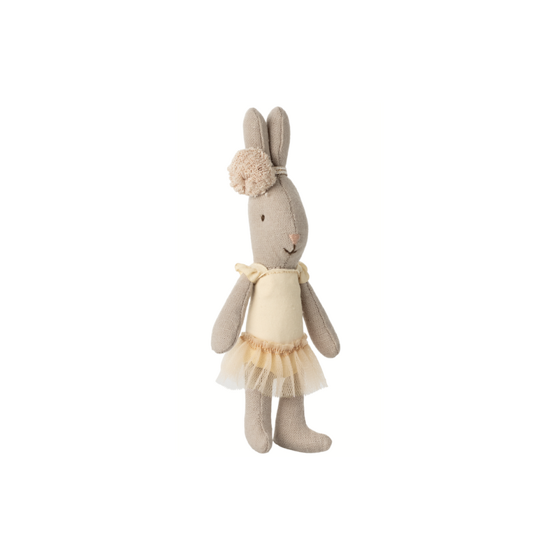 Maileg Rabbit, Micro - Ballet Suit and Skirt Cream