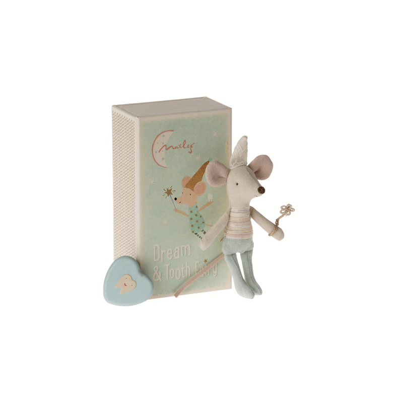 Maileg Tooth Fairy Mouse, Little Brother in Match Box
