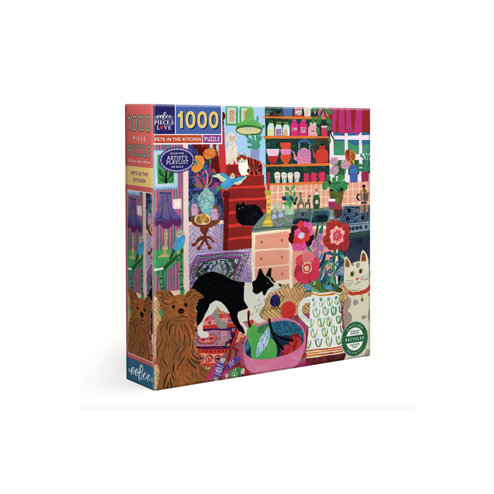 eeboo Pets in the Kitchen 1000 Piece Puzzle