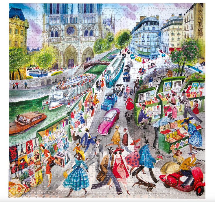 eeboo Paris Bookseller 1000 Piece Puzzle