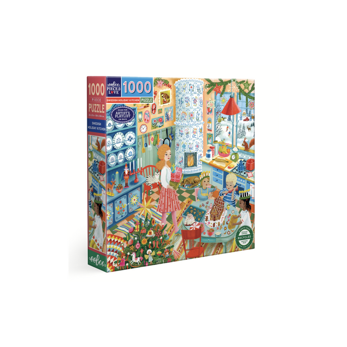 eeboo Swedish Holiday Kitchen 1000 Piece Puzzle