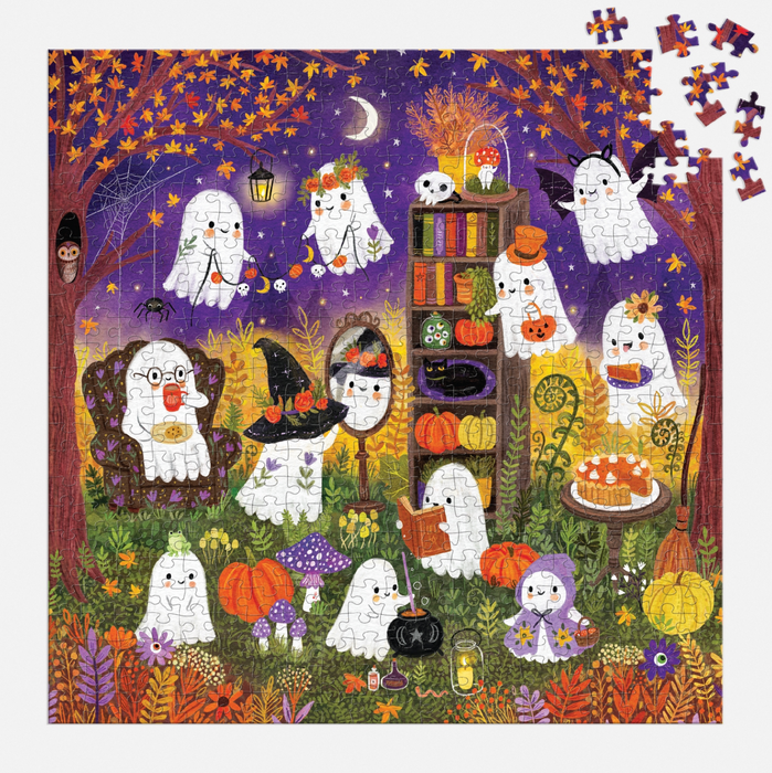 Mudpuppy Ghostly Gathering 500 Piece Family Puzzle