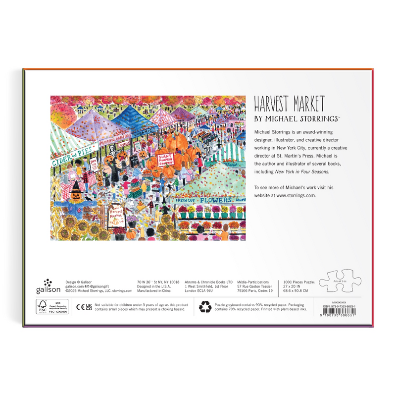 Galison: Harvest Market 1000 Piece Puzzle
