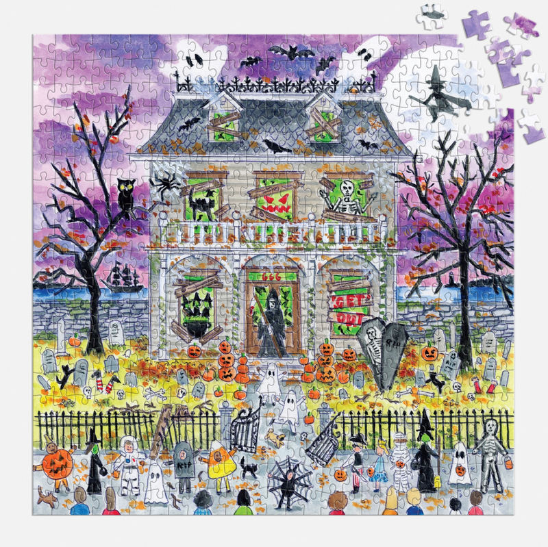 Galison: Haunted House 500 Piece Glow in the Dark Puzzle