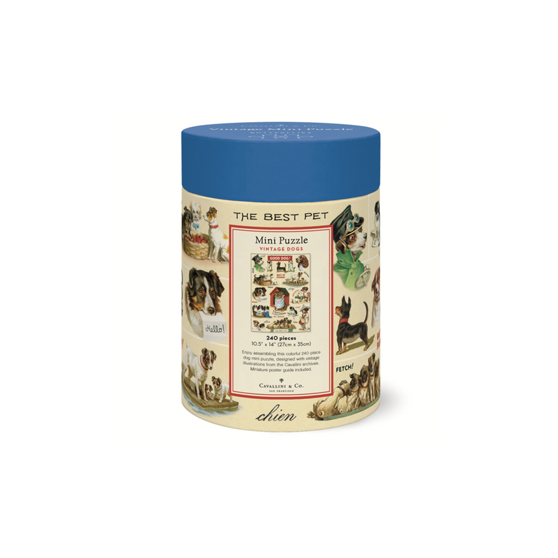 Cavallini & Co. Vintage Dogs Mini Puzzle