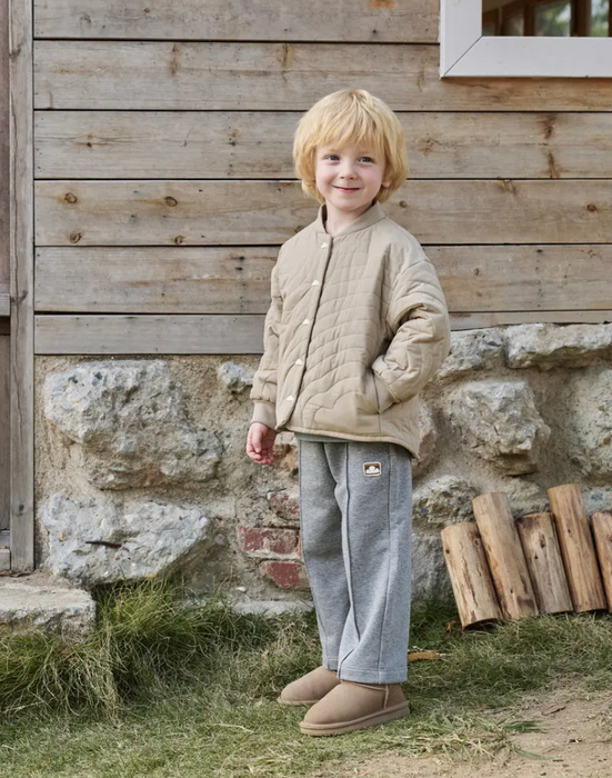 Petite Revery Recycled Nylon Taslon Quilted Cloud Jacket - Pine Wood