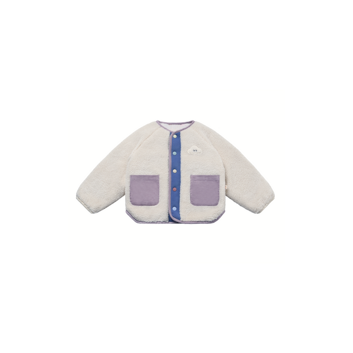 Petite Revery Reversible Recycled Fleece Jacket - Cloud