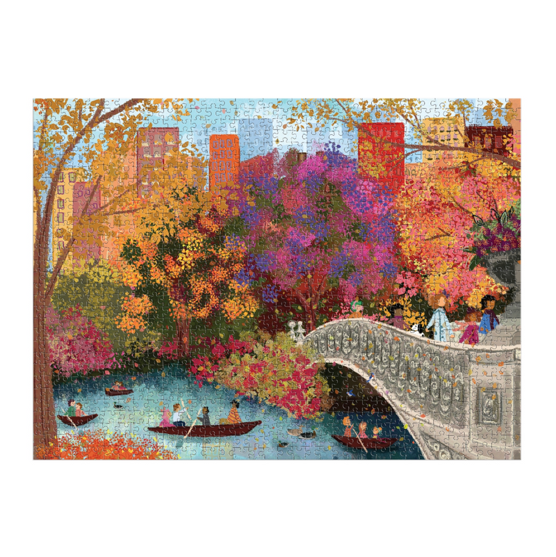 Galison: Autumn on Bow Bridge 1000 Piece Puzzle