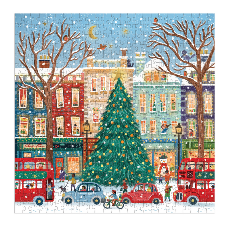Galison: Tinsel City 500 Piece Foil Puzzle