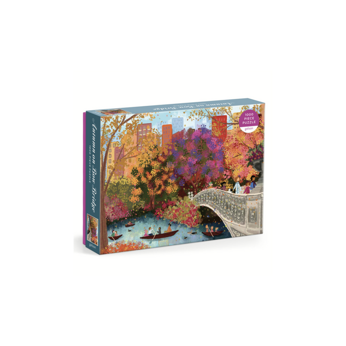 Galison Joy Laforme Autumn on Bow Bridge 1000 Piece Puzzle