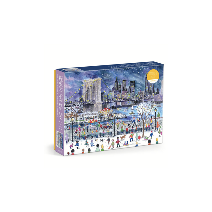 Galison Michael Storrings Snowfall Over New York City 1000 Piece Puzzle