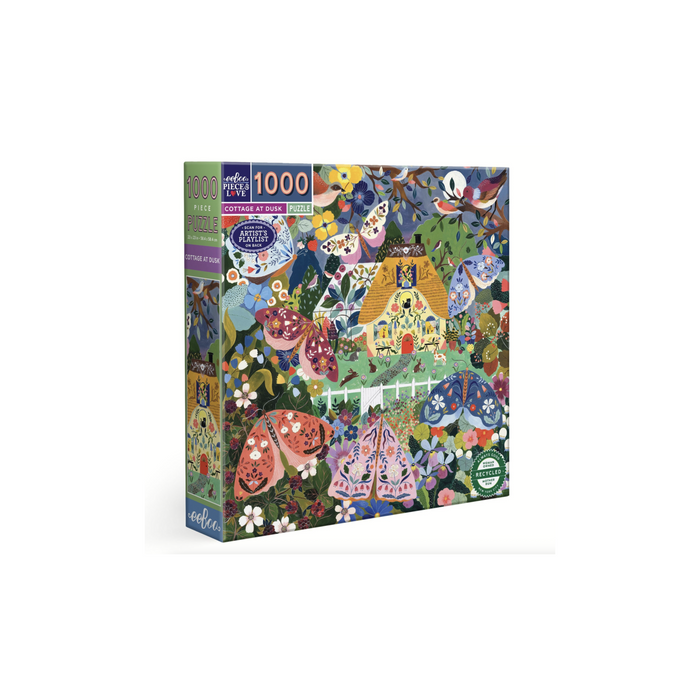 eeboo Cottage at Dusk 1000 Piece Puzzle