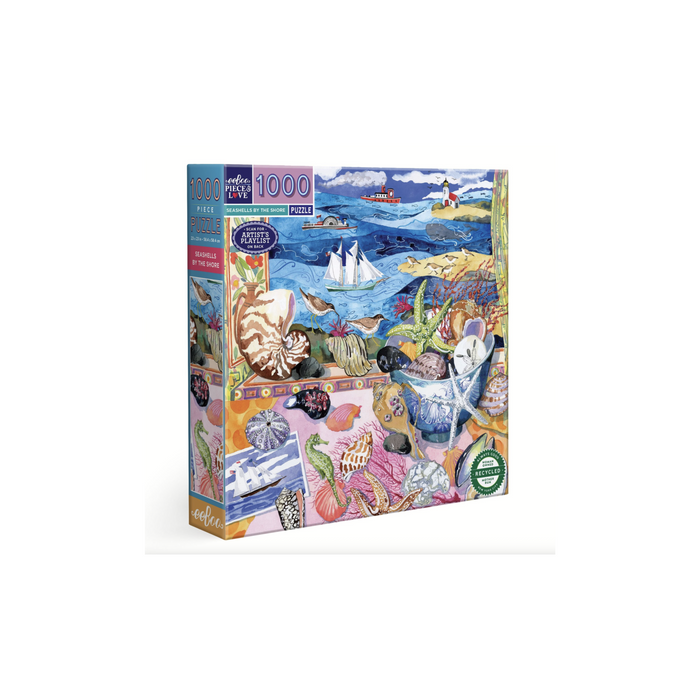 eeboo Seashells by the Shore 1000 Piece Puzzle