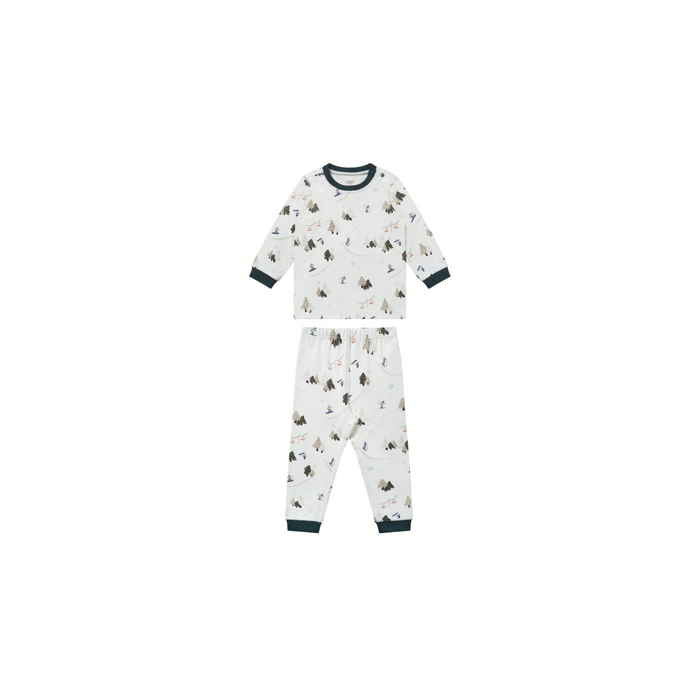 Organic Cotton Long Sleeve Two-Piece PJ Set - Chills 'N' Thrills