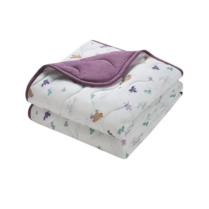Bamboo Jersey Small Cozy Blanket - Snow Angels