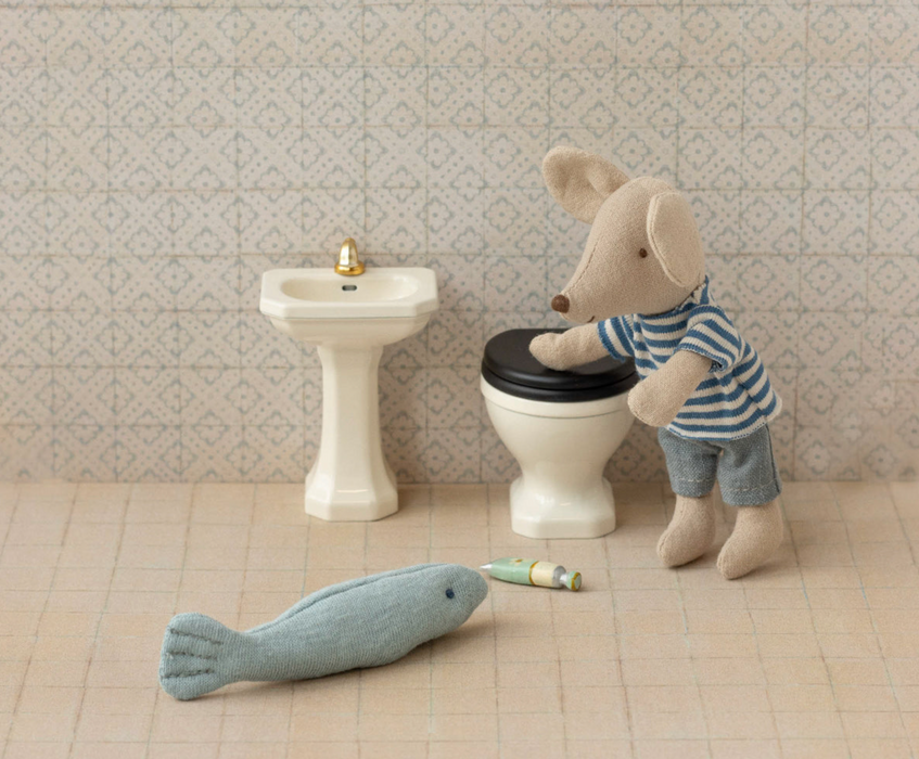 Maileg Bathroom Sink, Mouse - Off white