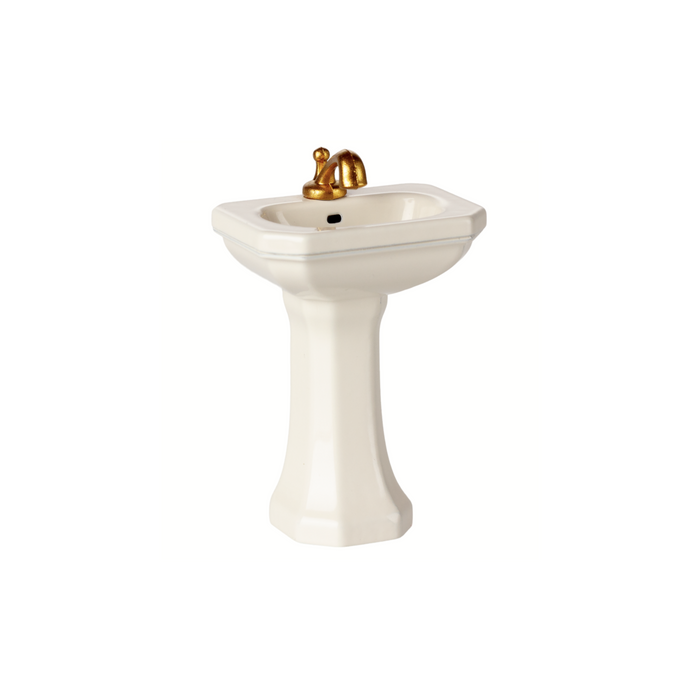 Maileg Bathroom Sink, Mouse - Off white