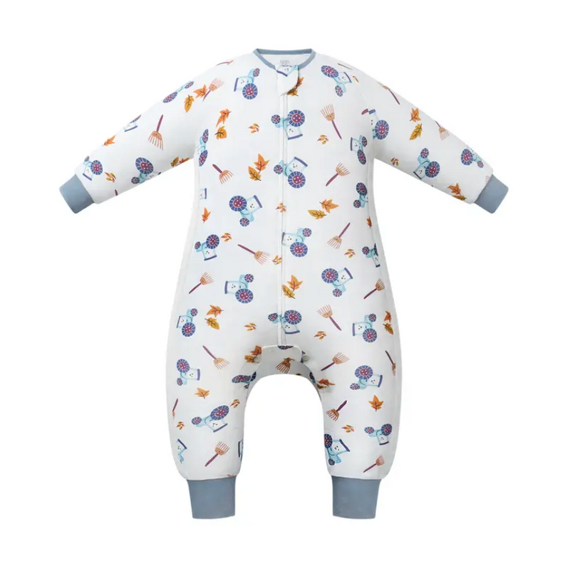 Bamboo Pima Long Sleeve Footed Sleep Bag | 0.6 TOG - On The Farm