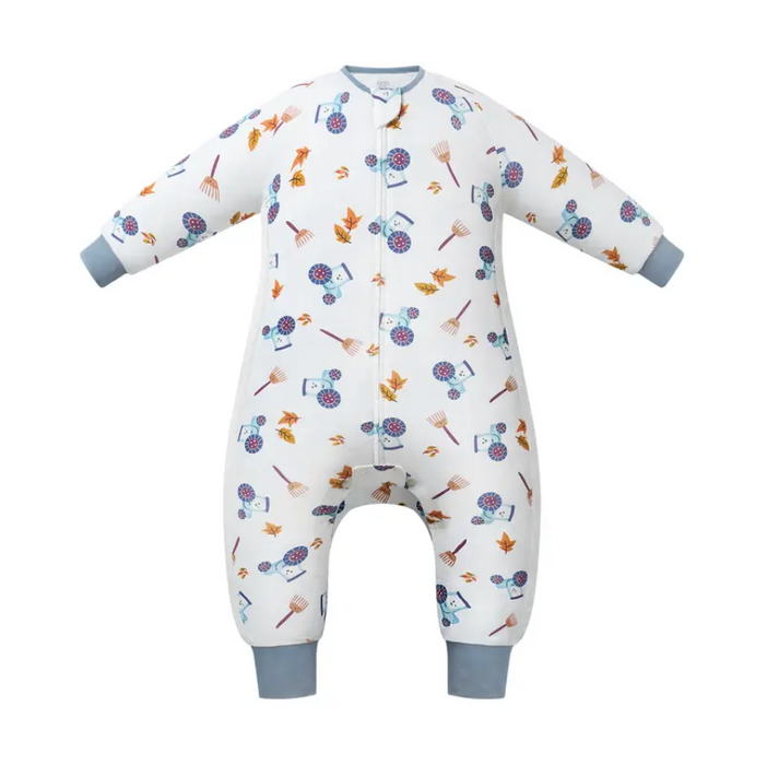 Bamboo Pima Long Sleeve Footed Sleep Bag | 0.6 TOG - On The Farm