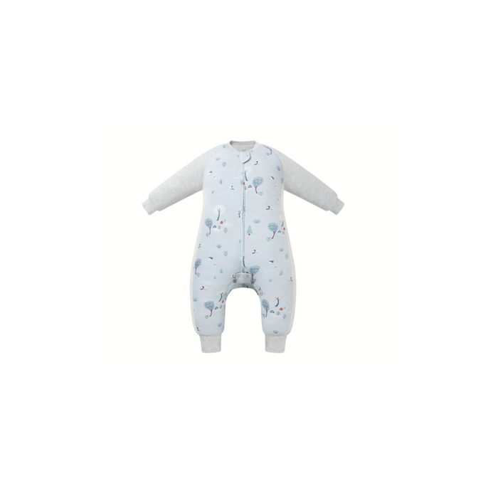 Bamboo Long Sleeve Footed Sleep Bag | 2.5 TOG - Snowy Snuggles