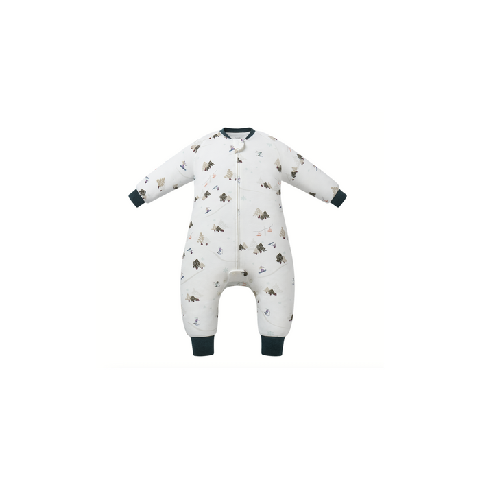 Organic Cotton Long Sleeve Footed Sleep Bag | 1.0 TOG - Chills 'N' Thrills