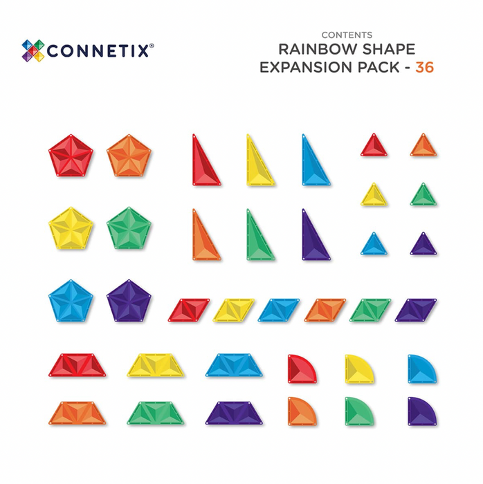 Connetix Rainbow Shape Expansion Pack 36 pc