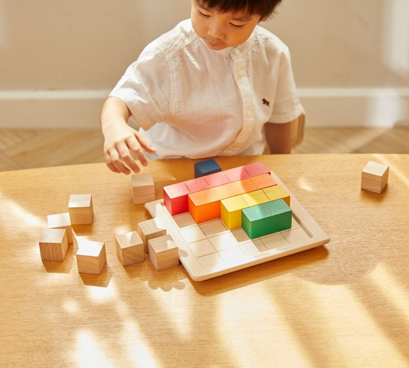 Plantoys Colored Counting Blocks - Unit Plus