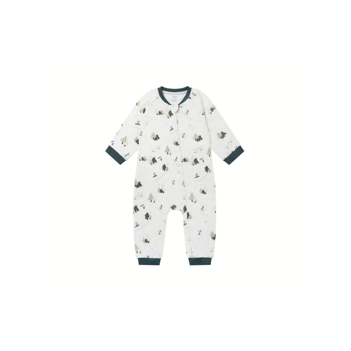 Organic Cotton Long Sleeve Footless Sleeper - Chills 'N' Thrills