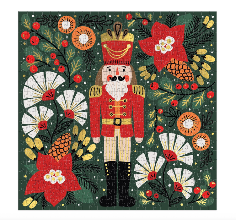 Galison: Merry Nutcracker 500 Piece Foil Puzzle