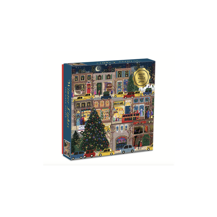 Galison: Winter Lights 500 Piece Foil Jigsaw Puzzle
