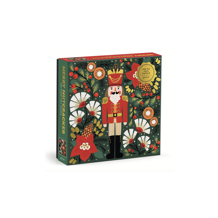 Galison: Merry Nutcracker 500 Piece Foil Puzzle