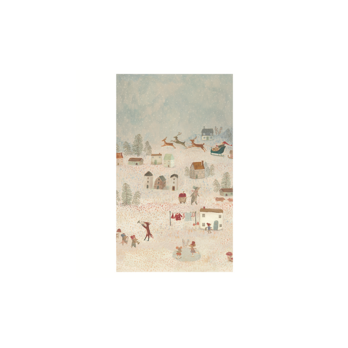 Maileg Gift wrap, 10 m - Santa is coming